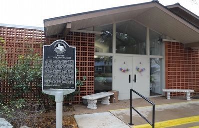 Trinity Lutheran Church Marker. Click for full size. Trinity Lutheran Church Marker image. Click for full size.
