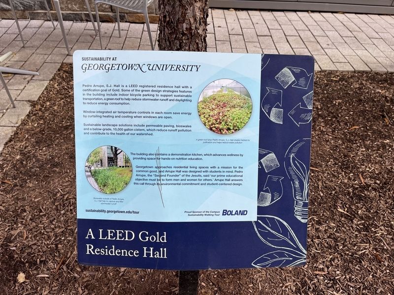 Sustainability at Georgetown University Marker image. Click for full size.