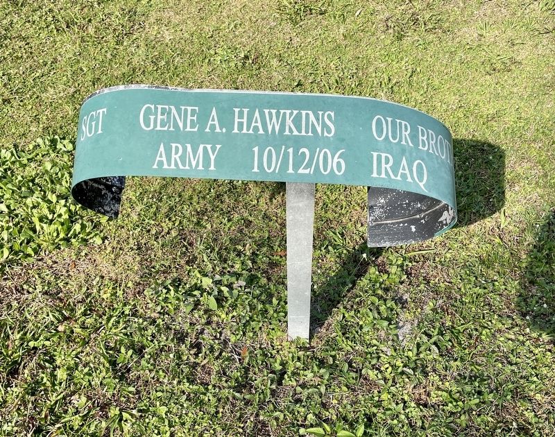 SGT Gene A. Hawkins Marker. Click for full size. SGT Gene A. Hawkins Marker image. Click for full size.