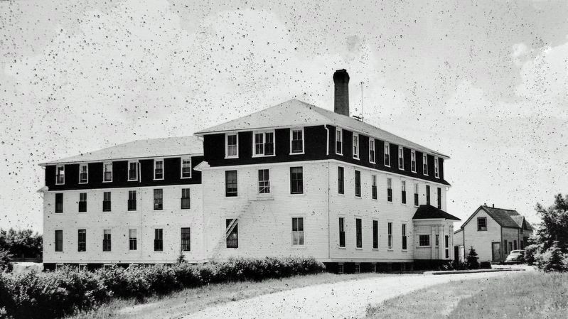 Marker detail: Oblate Seminary, circa 1930 image. Click for full size.
