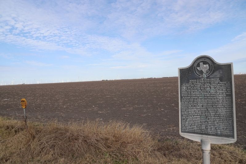 Site of White Point Mass Graves of 1919 Hurricane Victims Marker image. Click for full size.