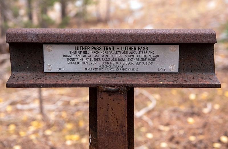 Luther Pass Trail - Luther Pass image. Click for full size.