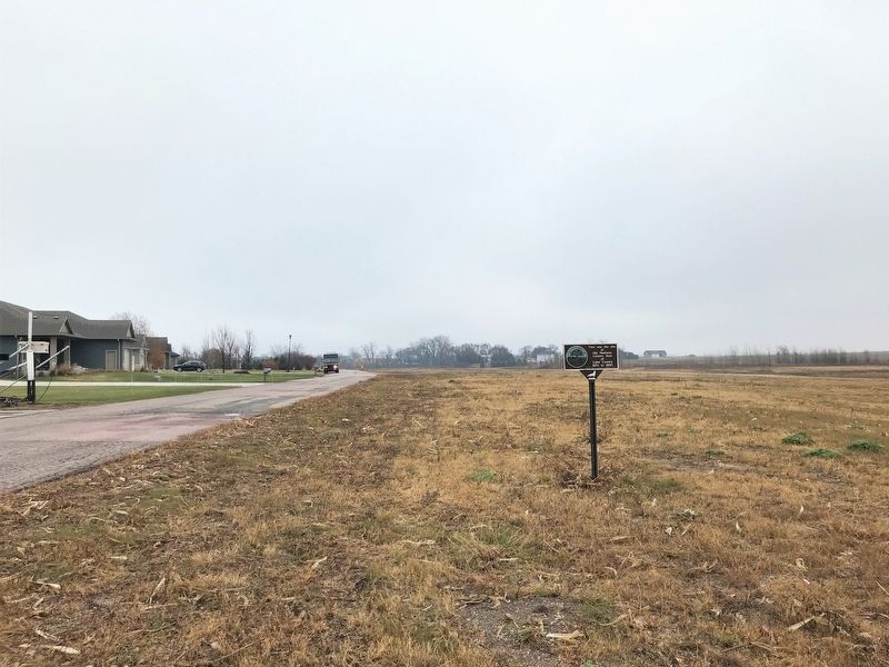 Site of Old Madison Marker, from the west. Click for full size. Site of Old Madison Marker, from the west image. Click for full size.