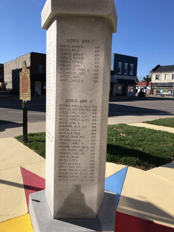 Lawrence County Veterans Memorial (World Wars I & II) image. Click for full size.