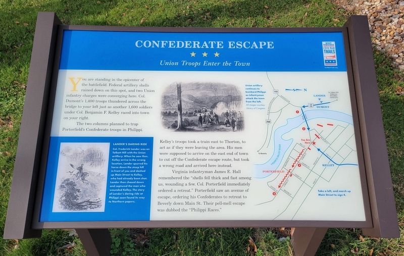 Confederate Escape Marker. Click for full size. Confederate Escape Marker image. Click for full size.