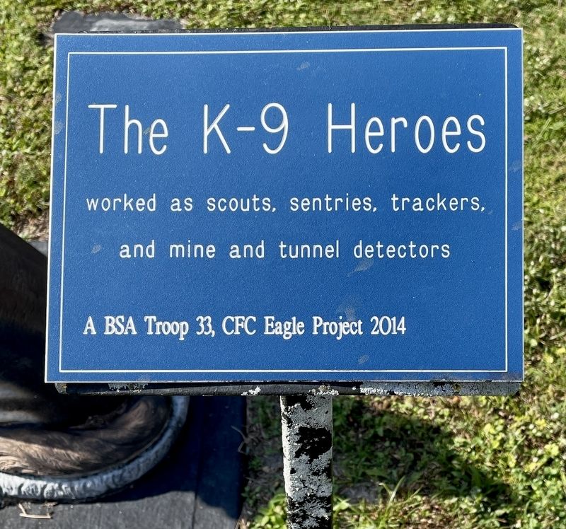The K-9 Heroes Marker. Click for full size. The K-9 Heroes Marker image. Click for full size.