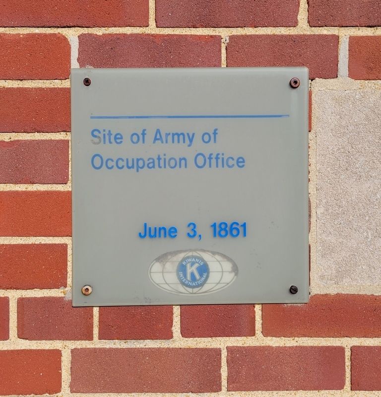 Site of Army of Occupation Office Marker image. Click for full size.