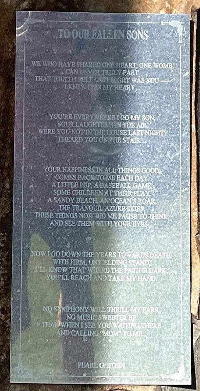 To Our Fallen Sons. Click for full size. To Our Fallen Sons image. Click for full size.