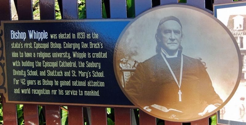 Bishop Whipple (<i>left panel</i>) image. Click for full size.