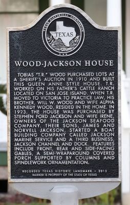 Wood-Jackson House Marker image. Click for full size.