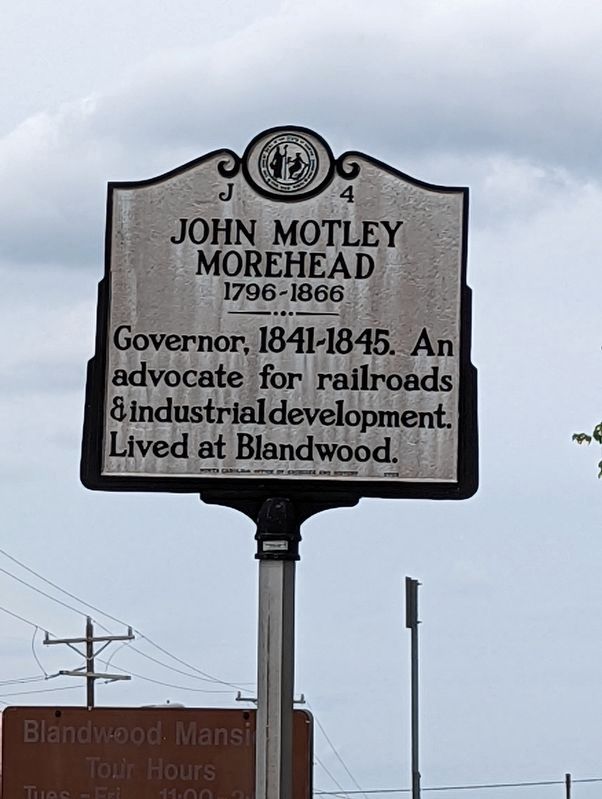 John Motley Morehead Marker image. Click for full size.