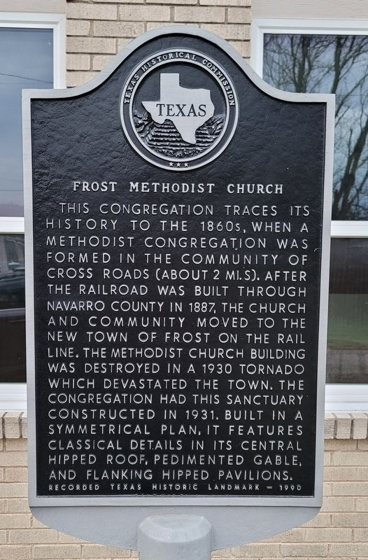 Frost Methodist Church Marker image. Click for full size.