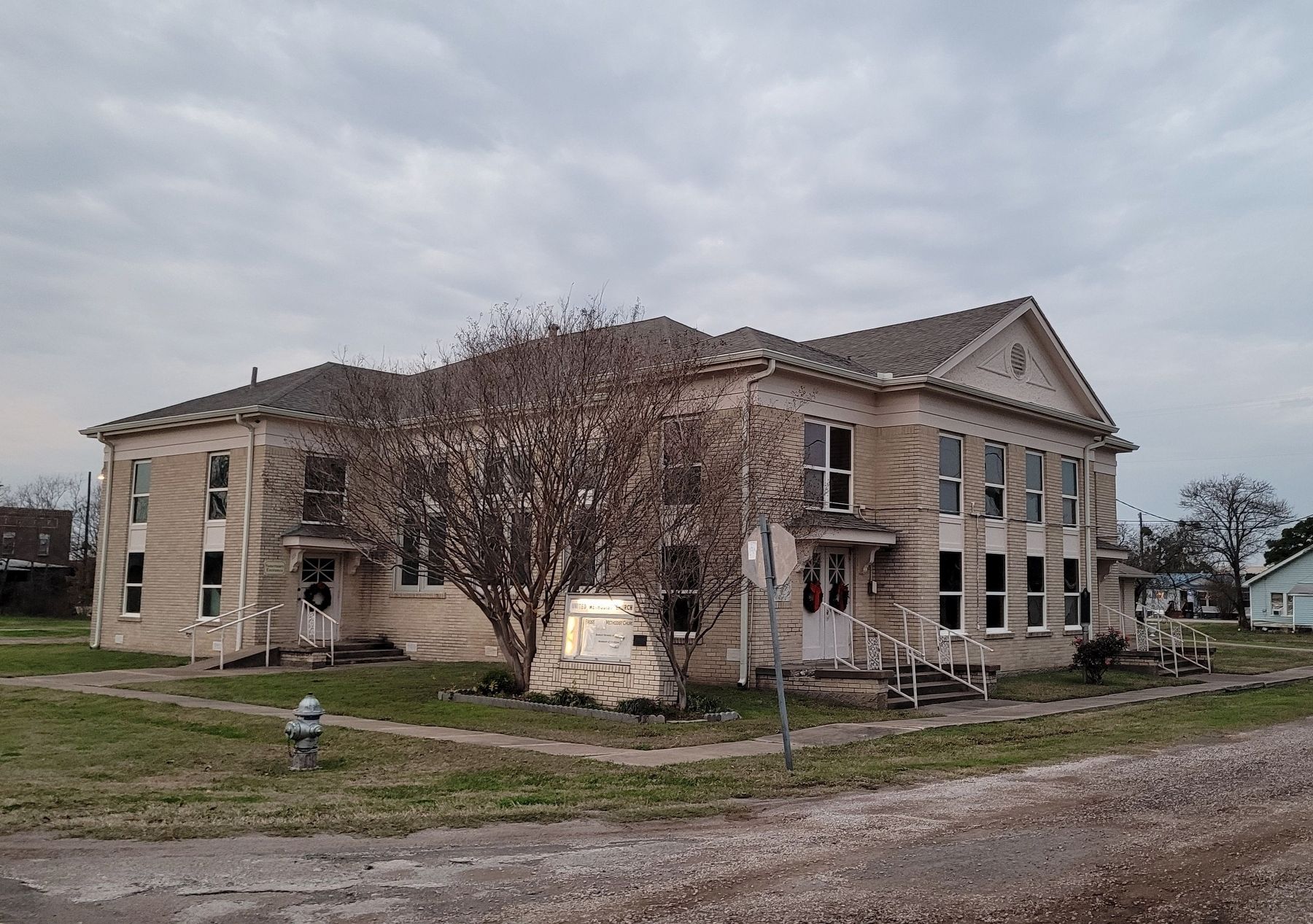 The view of the Frost Methodist Church from across the street. Click for full size. The view of the Frost Methodist Church from across the street image. Click for full size.