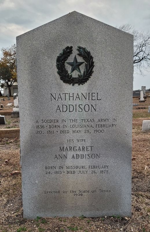 Nathaniel Addison Marker image. Click for full size.
