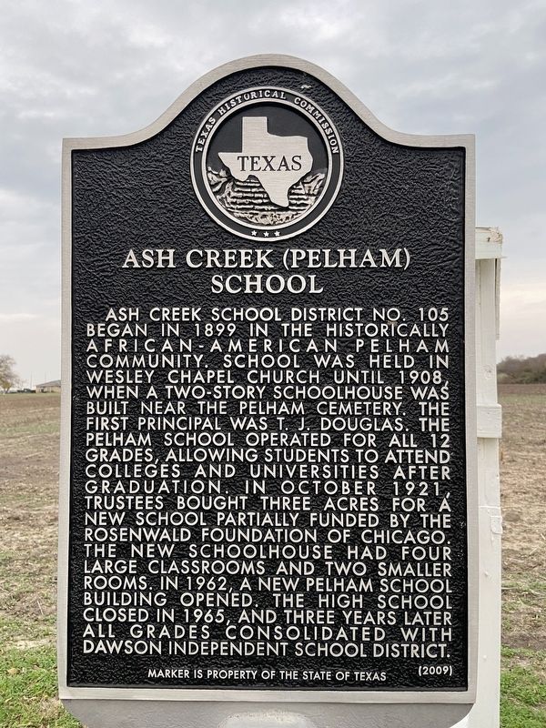 Ash Creek (Pelham) School Marker. Click for full size. Ash Creek (Pelham) School Marker image. Click for full size.
