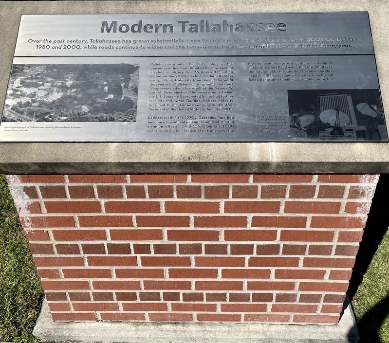 Modern Tallahassee Marker. Click for full size. Modern Tallahassee Marker image. Click for full size.