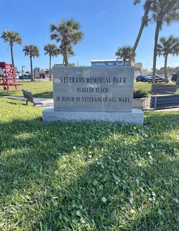Newer Veterans Memorial Park Sign. Click for full size. Newer Veterans Memorial Park Sign image. Click for full size.