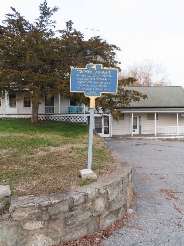 Tompkins Corners Marker. Click for full size. Tompkins Corners Marker image. Click for full size.