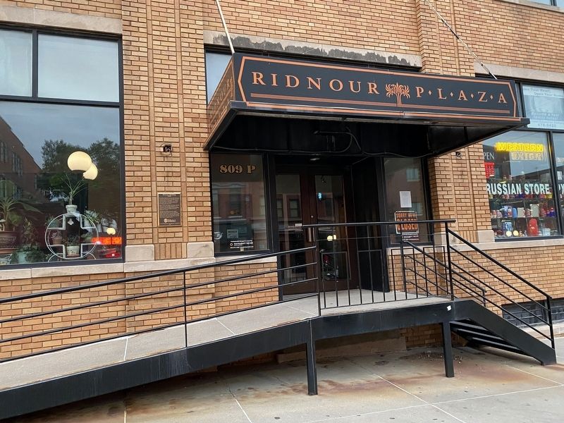 Ridnour Building Marker. Click for full size. Ridnour Building Marker image. Click for full size.
