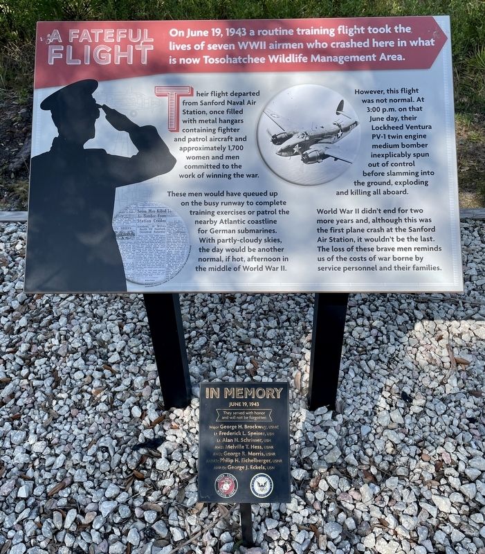A Fateful Flight Marker image. Click for full size.