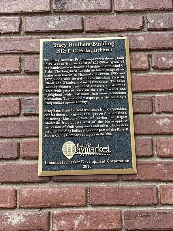 Stacy Brothers Building Marker image. Click for full size.