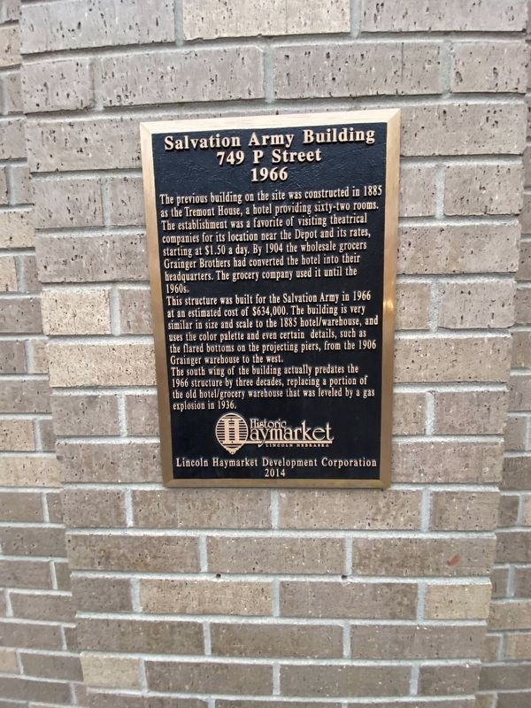 Salvation Army Building Marker image. Click for full size.