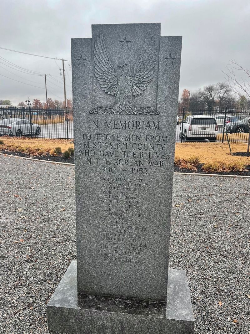 Mississippi County Korean War Memorial image. Click for full size.