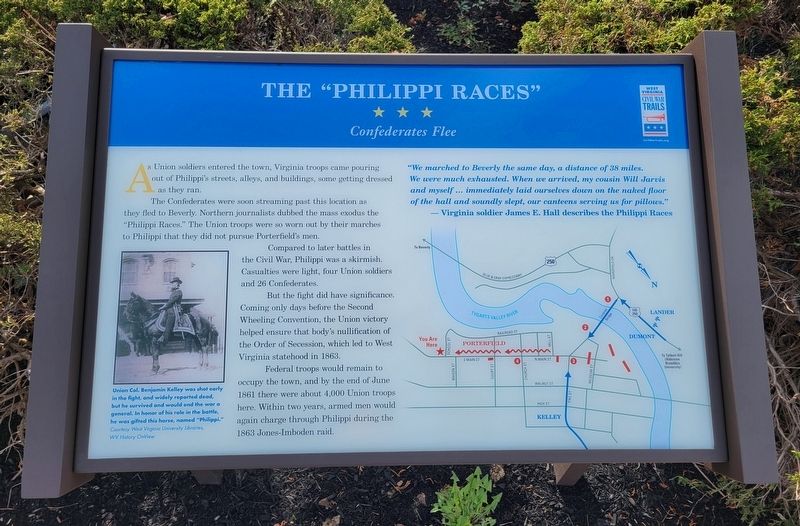 The "Philippi Races" Marker. Click for full size. The "Philippi Races" Marker image. Click for full size.