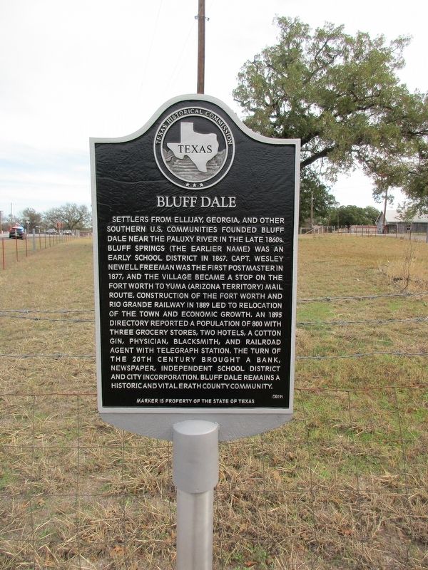Bluff Dale Marker image. Click for full size.