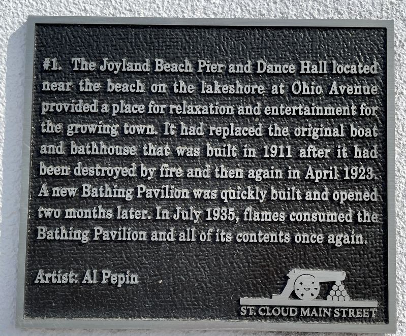 Joyland Beach and Bathing Beauties Marker image. Click for full size.