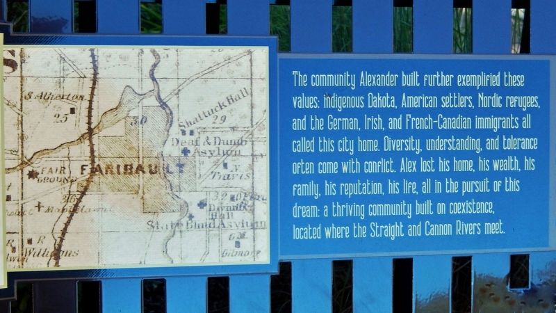 Alexander Faribault Marker (<i>right panel</i>) image. Click for full size.