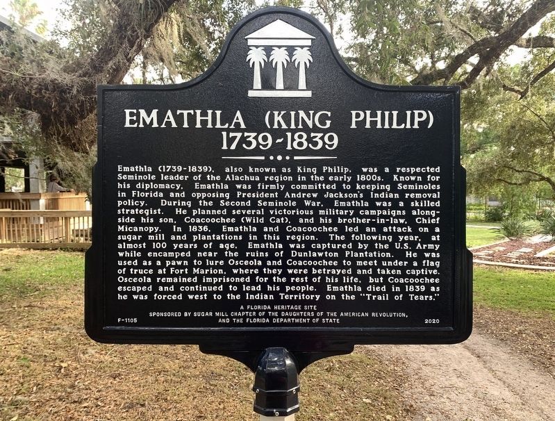 Emathla (King Philip) Marker image. Click for full size.