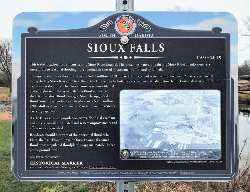Sioux Falls Marker. Click for full size. Sioux Falls Marker image. Click for full size.