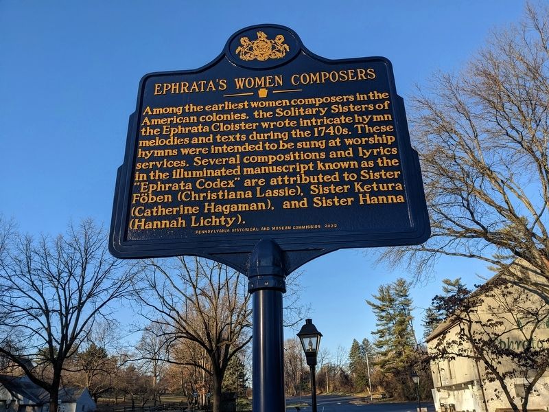 Ephrata's Women Composers Marker image. Click for full size.