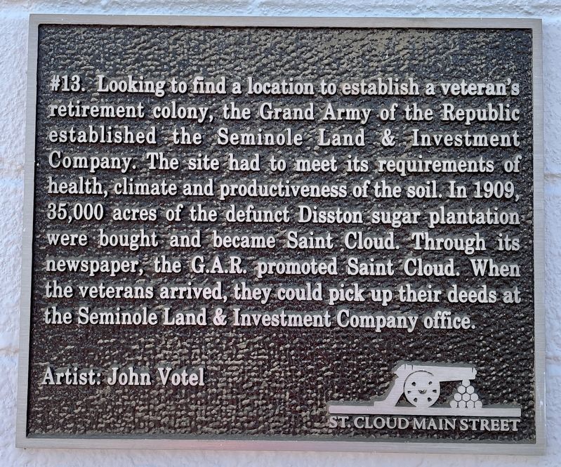 Seminole Land Investment Company Marker image. Click for full size.