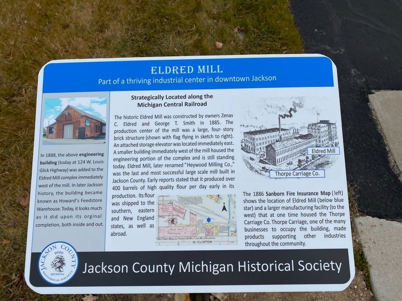 Eldred Mill Marker image. Click for full size.