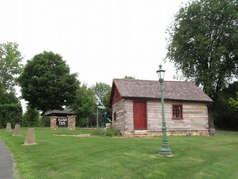 Nearby Log Cabin at Trechel Park. Click for full size. Nearby Log Cabin at Trechel Park image. Click for full size.