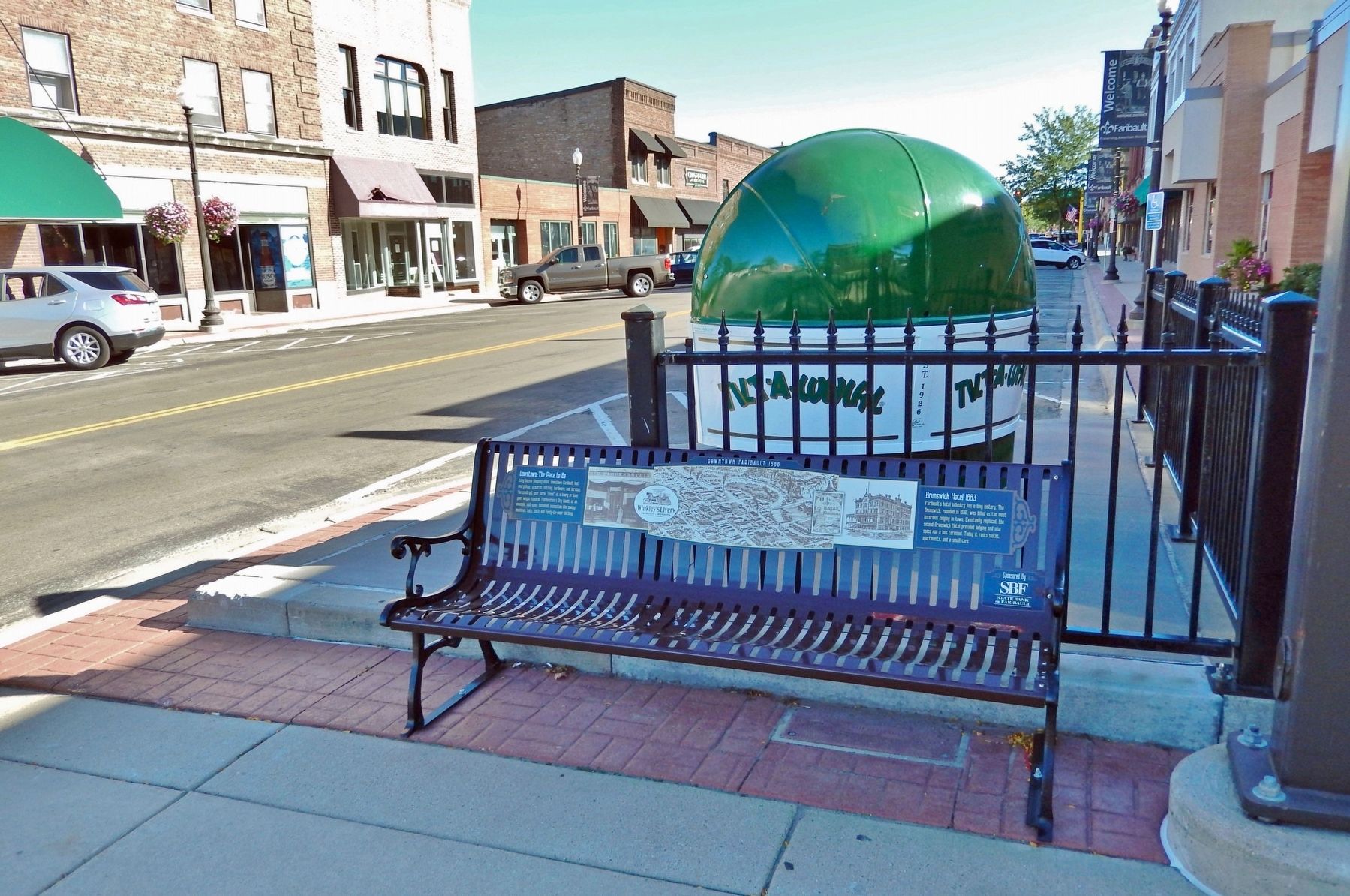 Downtown Faribault 1888 Bench image. Click for full size.