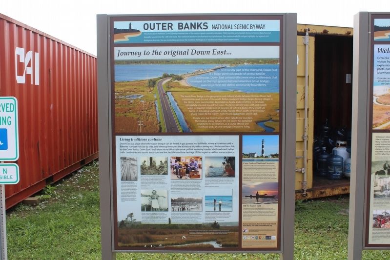 Journey to the original Down East… Marker. Click for full size. Journey to the original Down East… Marker image. Click for full size.