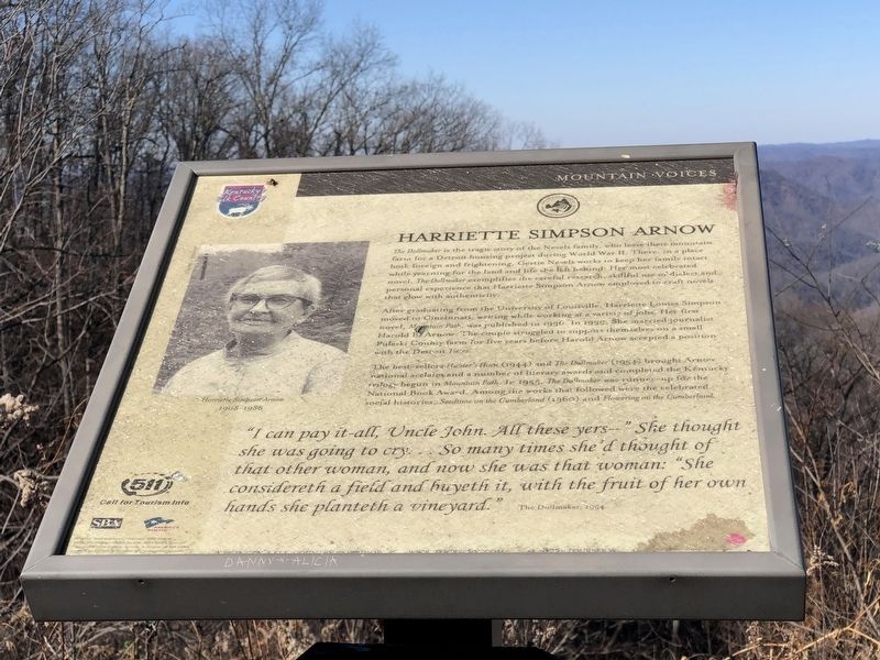 Harriette Simpson Arnow Marker image. Click for full size.