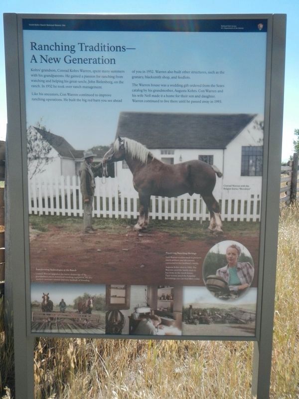 Ranching Traditions - A New Generation Marker. Click for full size. Ranching Traditions - A New Generation Marker image. Click for full size.