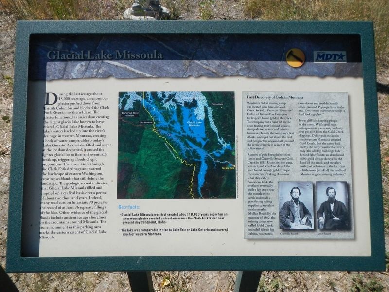 Glacial Lake Missoula Marker image. Click for full size.