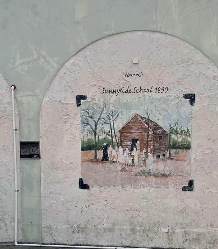 Four Firsts Marker (Sunnyside School 1890) image. Click for full size.