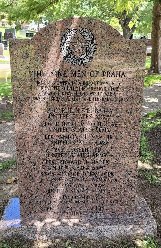 The Nine Men of Praha Marker image. Click for full size.