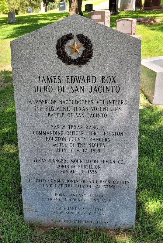 James Edward Box Marker image. Click for full size.