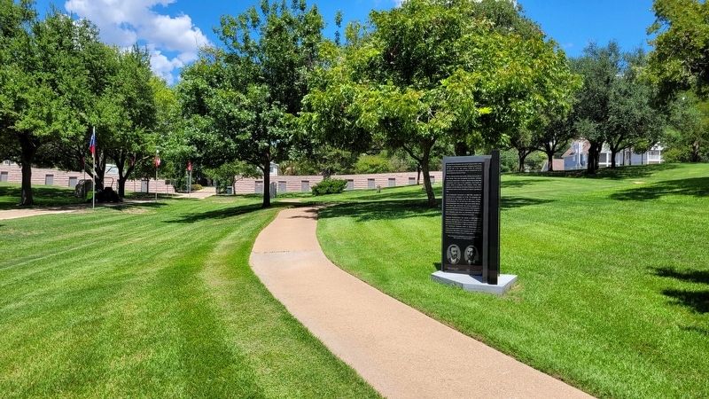 The view of the Black Legislators Monument in the Monument Hill section of the cemetery. Click for full size. The view of the Black Legislators Monument in the Monument Hill section of the cemetery image. Click for full size.