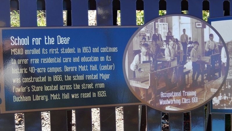 Minnesota State Academy for the Deaf Marker (<i>left panel</i>) image. Click for full size.