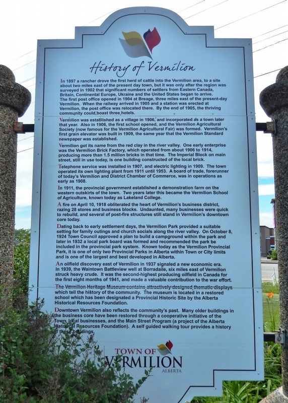 History of Vermilion Marker image. Click for full size.