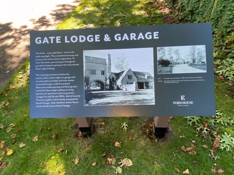 Gate Lodge & Garage Marker image. Click for full size.