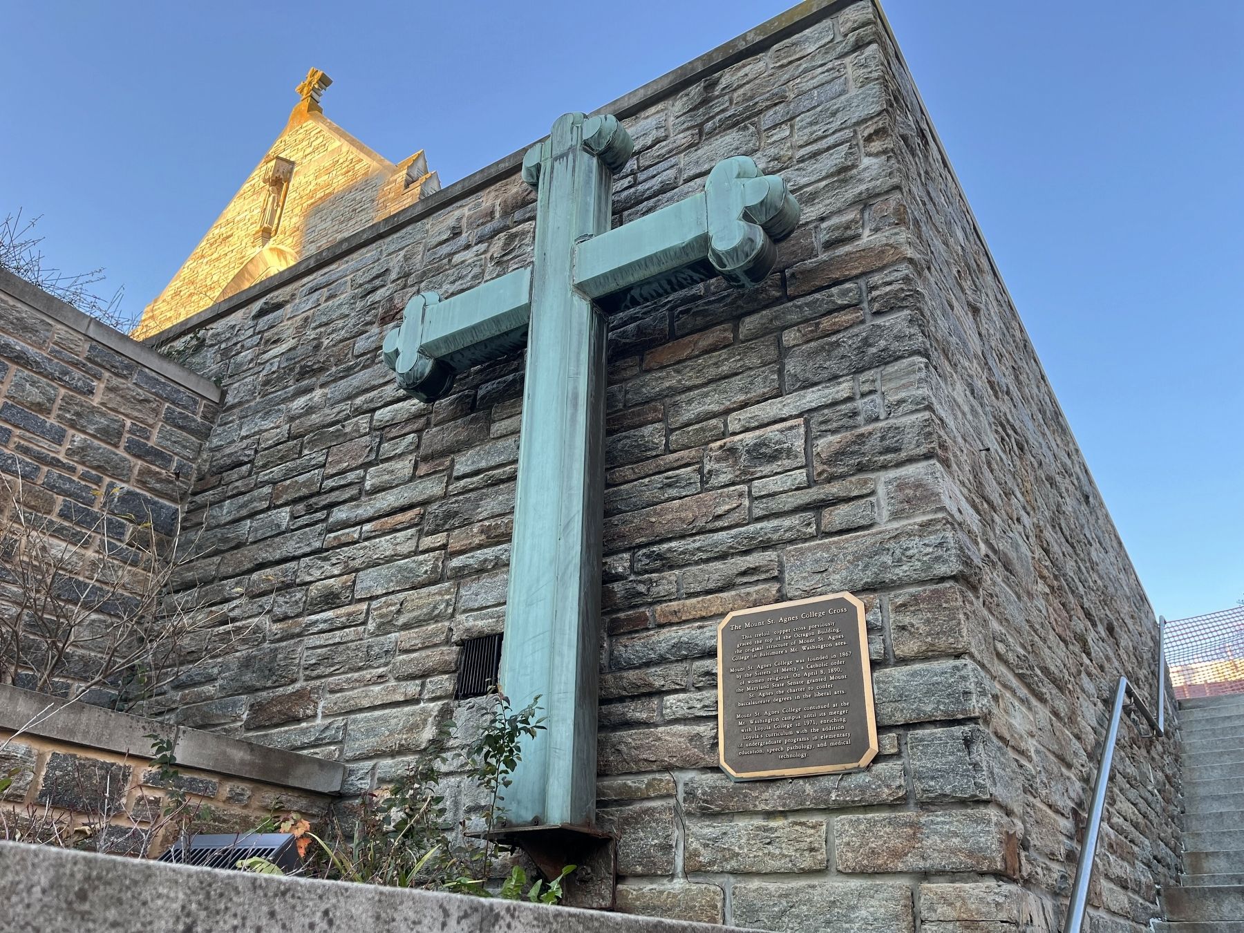 The Mount St. Agnes College Cross image. Click for full size.